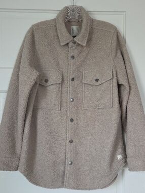Vuori Sycamore Sherpa Shacket Jacket in Taupe S